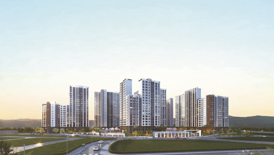 '제일풍경채 의왕고천' 투시도. [제일건설 제공]